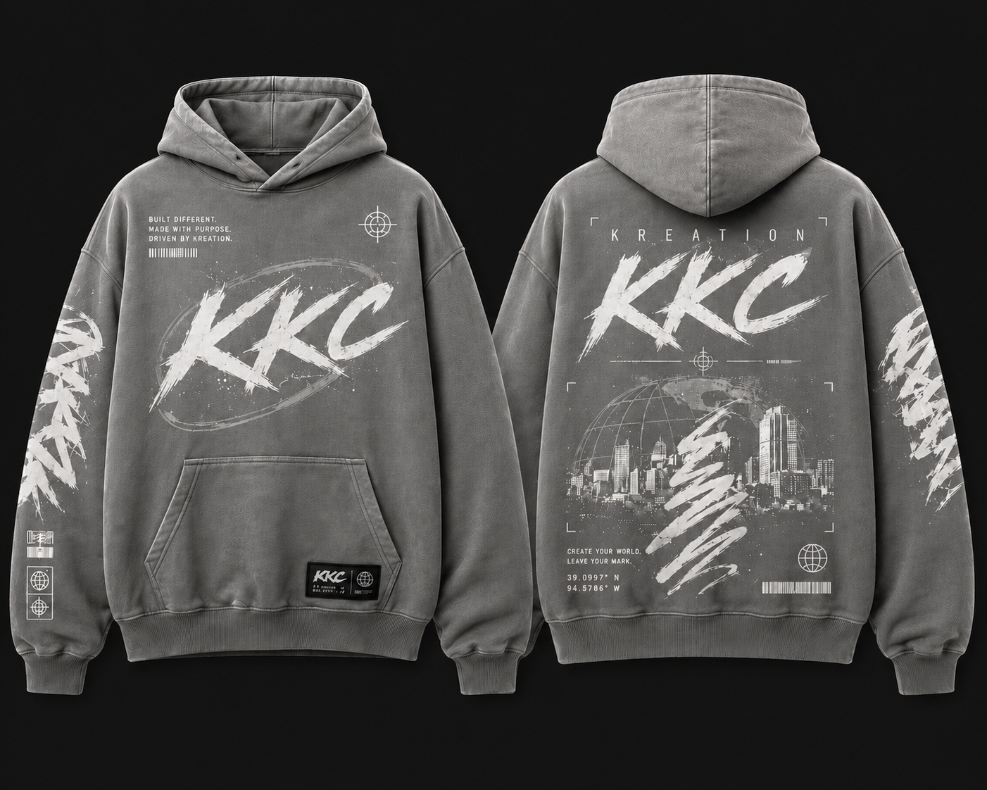 Concrete Grey hoodie