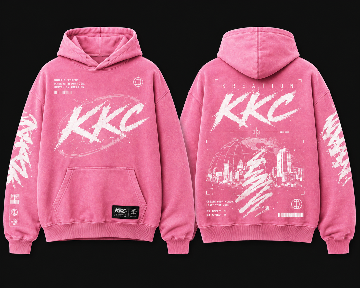 Fluid Pink hoodie