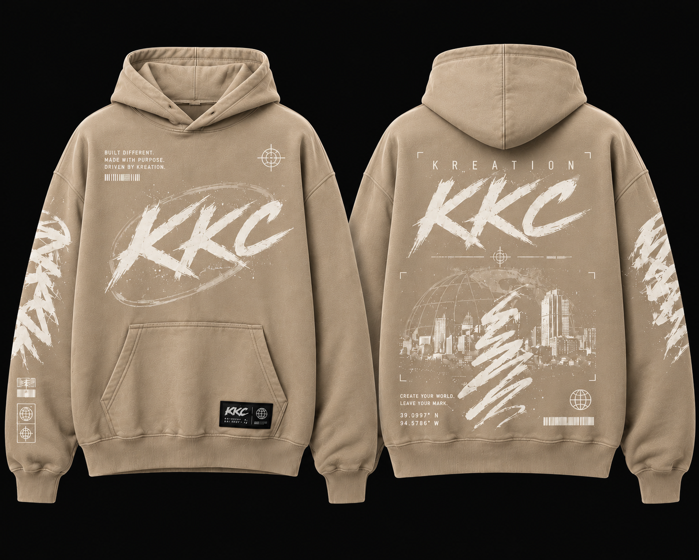 Grounded Tan hoodie